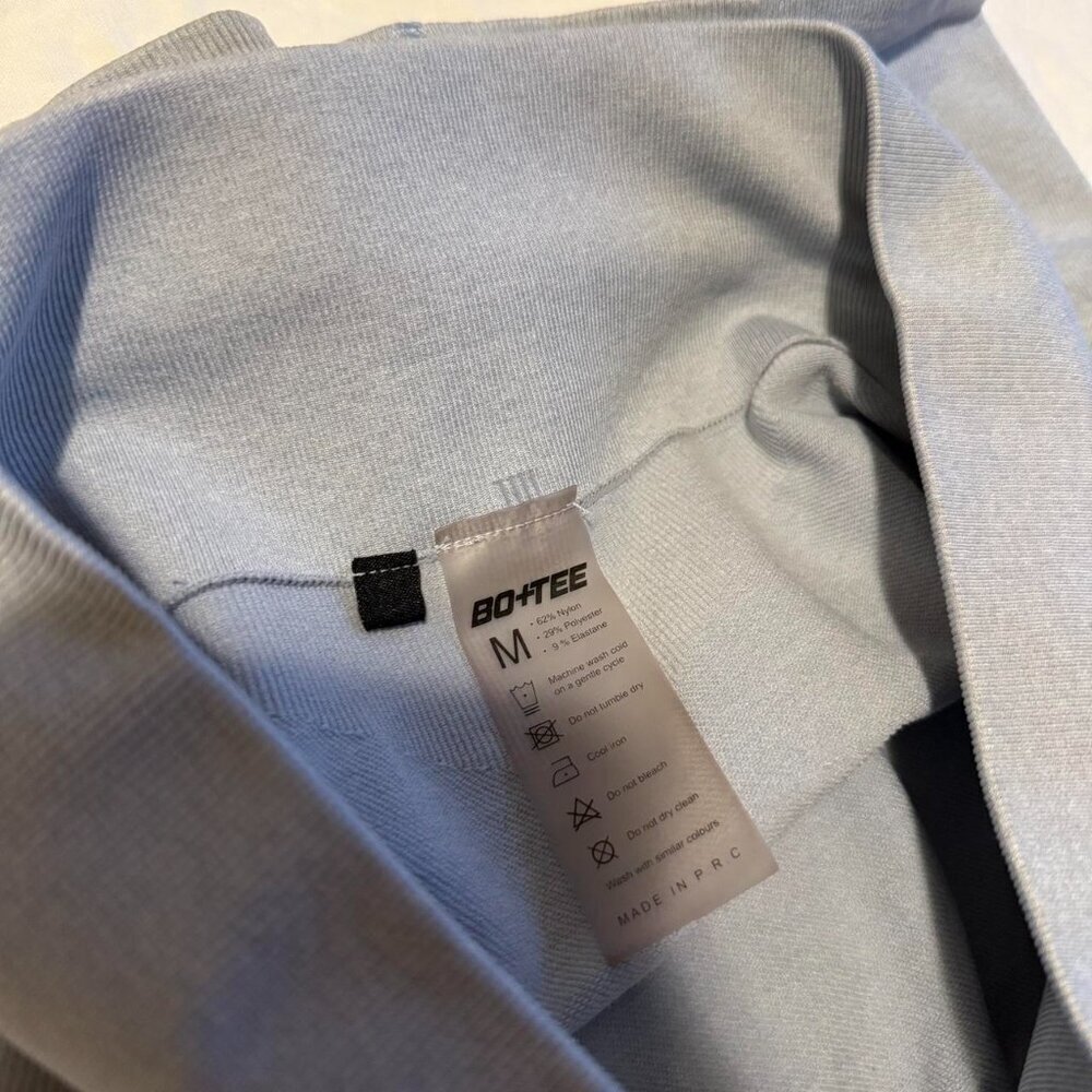 Bo + Tee Own It Workout Shorts Light Blue Size Medium - Picture 4 of 5
